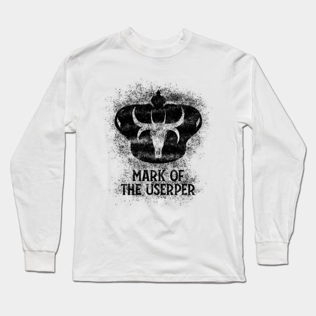 Mark of the Usurper (black W/Text) Long Sleeve T-Shirt by McNerdic